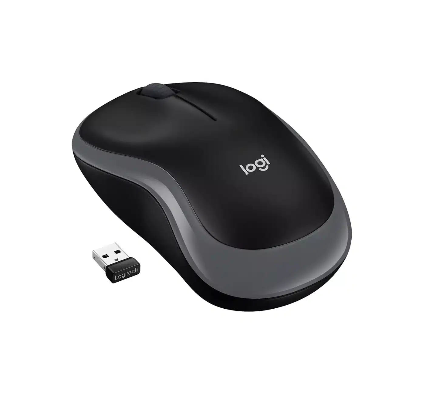 Mouse Logitech M185 · Negro Con Gris