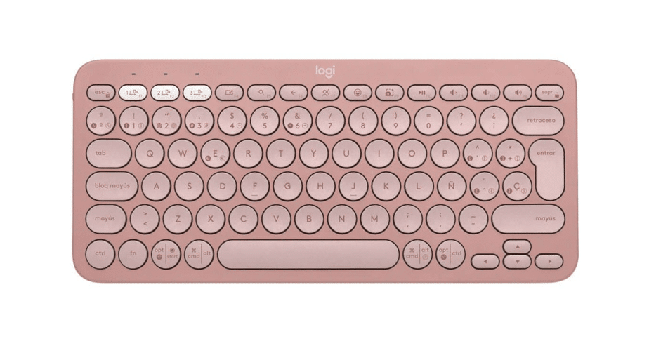 Teclado Logitech Pebble Keys 2 K380S · Rosa