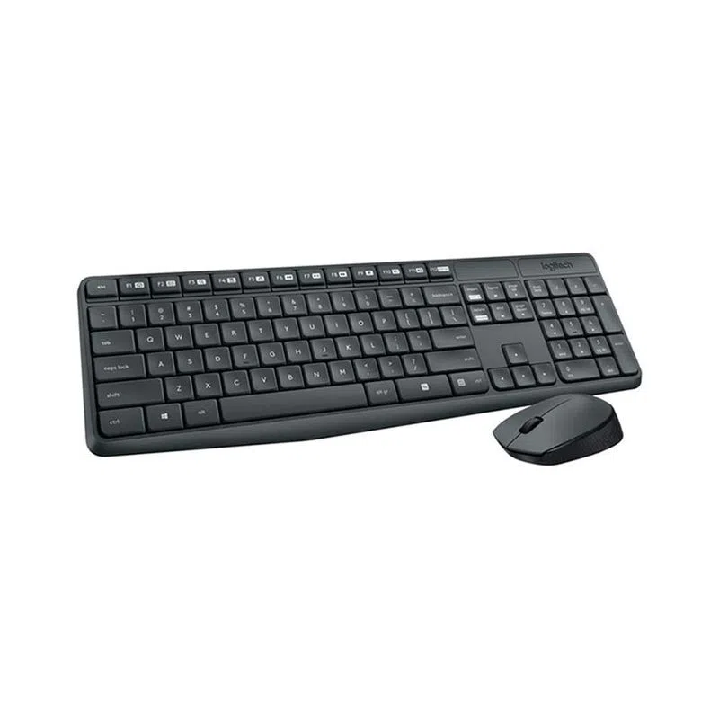 Combo Teclado Y Mouse Logitech MK235 · Negro