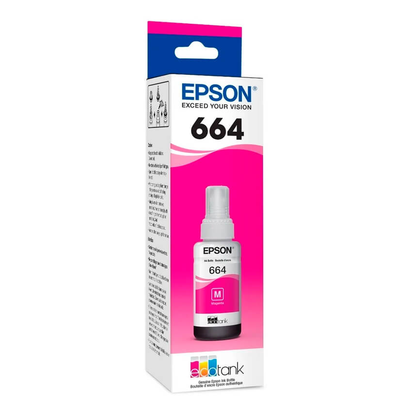 Tinta Epson T-664 Magenta Compatible Con L121