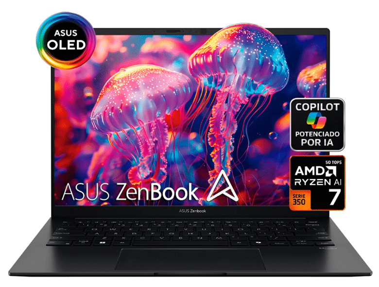 Asus ZenBook UM3406KA-QD227 · AMD Ryzen AI 7 350 · 16GB Lpddr5x · 1 Tera SSD · Jade Black